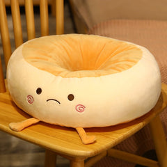38cm Creative Kawaii Food Bread Plush Toys Stuffed Soft Cake Toast Doll Mat Nap Sleep Pillow Sofa Bed Cushion Funny Kids Gift