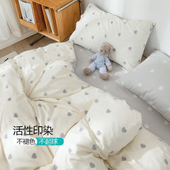 Bedding Set  2 Bedrooms Sheet Duvet Cover Linens Bedspread Euro Nordic 150 Cute 150x200  220 × 240 Floral King Luxury 160x200
