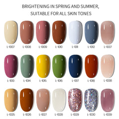 MAYCHAO 2PCS 5ml Pink Small Circular Tube Gel Nail Polish Summer Colorful Nail Lacquer Top Coat Soak Off UV Gel Art Nail Varnish