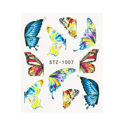 1pcs Water Nail Decal and Sticker Flower Leaf Tree Green Simple Winter Slider for Manicure Nail Art Watermark Tips CHSTZ824-844
