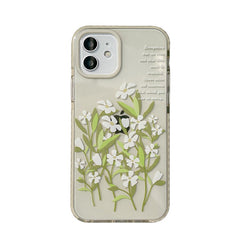 Soft silicone Flower Retro phone case high quality shockproof cover for iphone 12 11 pro max mini 8 7 plus x xr xs max capa