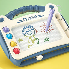 New children's drawing board Montessori color magnetic graffiti board boy girl gift toy with table leg erasable writing board