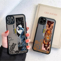 2021 Relif 3D Snake Dragon soft silicone matte phone case for 13 mini 12 11 pro max 7 8 plus x xr xsmax Wolf Tiger cartoon capa