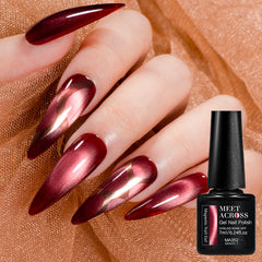 YICKYUE  -  7ml Sparkly Cat Magnetic Nail Gel Polish Semi Permanent UV LED Paintning Gel For Nails Salon UV/LED Need Varnishes