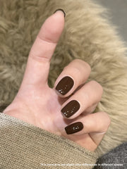 YICKYUE  -  1pc 15ml Chocolate Brown Gel Nail Polish Starter Pure Soak Off No Wipe Nail Gel Polish Suitable For All Seasons