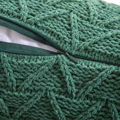 Yickyue Chenille Knitted Throw Pillow Pillowcase Soft Decoration Home Furnishing Without Core pillow cover p35