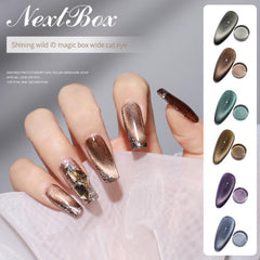 Mystery Armor 2022 New Magic Box Wide Cat Eye Nail Polish Glue Smoothie Universal Spar Cat Eye Glue Universal Colorful Cat Eye