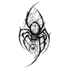YICKYUE  -  6pc/Set Herbal Juice Spider Suit Waterproof  Durable Fake Tattoo for Men Women Arms Legs Semi-permanent Tattoo Temporales Art