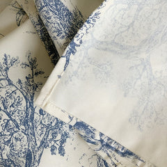 Top French style table cloth Vintage blue printed tablecloth Quality thicken linen table cover table mats for dining table cloth