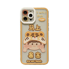 2022 Tiger rich money cartoon couple cute silicone phone case shockproof capa for iphone x xr xsmax 13 mini 12 promax 11 7 8plus