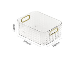 Makeup Organizer Bathroom Perfume Storage Cosmetic Box Dresser Shelf Jewelry Organizer Kitchen Sundries Snack Storage Basket
