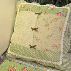 Green Floral Sofa Covers Couch Pastoral Washed Cotton Plaid Fabric Corner Towel Pillow Slip Seat Cushion Recliner Chair Cover