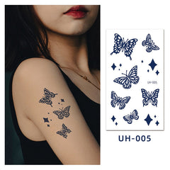 Yickyue New Tattoo Sticker Small Fresh Temporary Tattoos Juice Waterproof Fake Tattoo Body Art Small Fresh Tattoo Temporary Waterproof