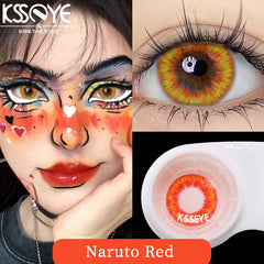 YICKYUE  -  1 Pair Hot sales Color Contact Lenses with Diopter Myopia Eyes Cosplay Contacts Lens  Halloween Contact Lenses Makeup