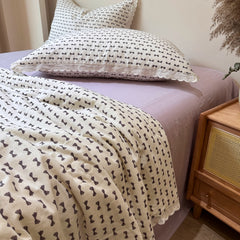 YICKYUE  -  Summer Quilt French Style 2024 New Pure Cotton Double Layer Yarn Soybean Fiber Cool Blanket Air Condition Quilt