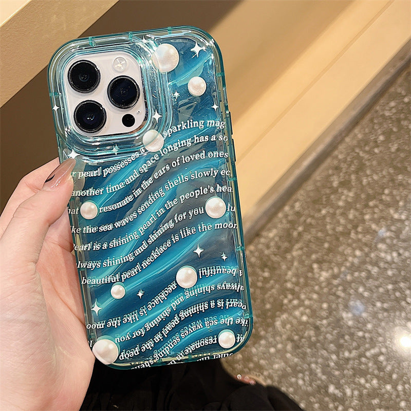 YICKYUE  -  Fashion Letter Phone Case For iPhone 11 Case iPhone 14 Pro Max 13 12 Pro XS Max XR 7 8 Plus SE Shockproof Soft Clear Laser Cover