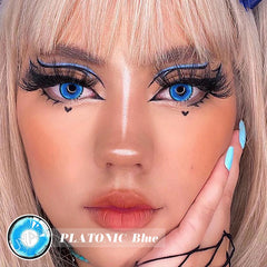 YICKYUE  -  1 Pair Pink Lenses Anime Accessory Color contact lenses Anime lenses Spider Lenses Purple Lenses Cosplay Lenses