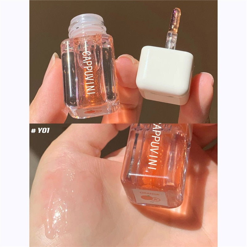 Mirror Lip Glaze Waterproof Lip Gloss Lips Makeup Set Transparent Lip Tint Water Shine Lip Balm Moisturizing Lipstick Cosmetics
