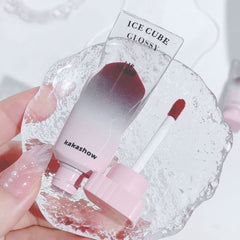 Transparent Crystal Jelly Lip Gloss Shiny Transparent Mirror Moisturizing Liquid Lipstick Milk Tea Color High-value Lip Glaze