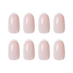 24pcs French style of jelly meat color removable wear finished product Manicure patch False nails Patch TN