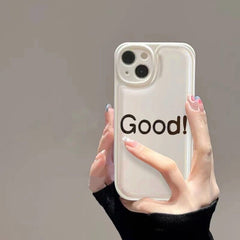 English Word Good Shockproof phone case for iphone 11 13 12 pro max XS XR X Camera protective back cover for iphone 7 plus 8 se3