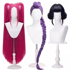 YICKYUE  Rumi Mira Zoey White Singing Suit Women Halloween Carnival Party Role Playing Outfit Cosplay Costume Wig