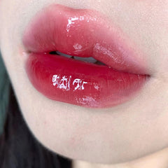 YICKYUE  -  Jelly Color Lip Glaze Mirror Water Lip Gloss Long Lasting Moisturising Lipstick Pen Waterproof Non-stick Cup Lip Glaze Cosmetics