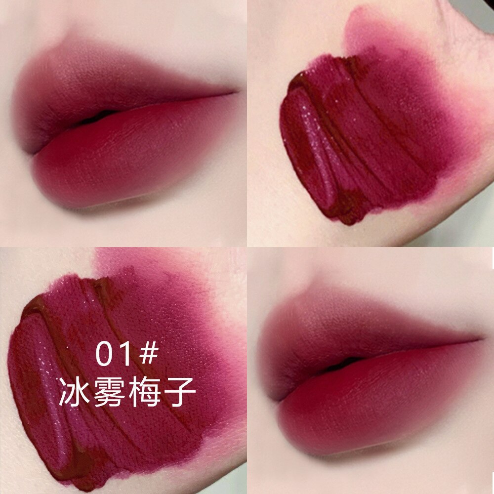 Sexy Red Lip Glaze Velvet Matte Lip Gloss Cosmetic Lasting Moisturizer Waterproof Lipstick Liquid Lips Tint Bulk Wholesale