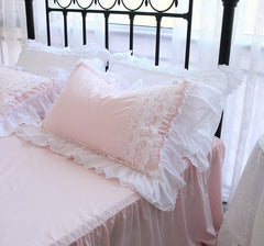 NEW Romantic Princess pillow case Ruffle Lace pillowcase home Wedding decorations Bedding Pillowcases pillow cover body pillow