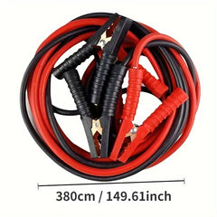 YICKYUE  -  3.8M Car Jumper Cables Emergency Power Start Cable Auto Battery Booster Jumper Battery Starter Tool for 2.5 Displacement Vehicle