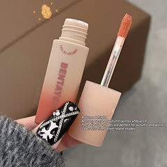 Yickyue Rose Red Brown Stain Lip Gloss Waterproof Long-lasting Easy To Wear Velvet Lip Mud Autumn/Winter Ambience Korean Makeup Lip Tint