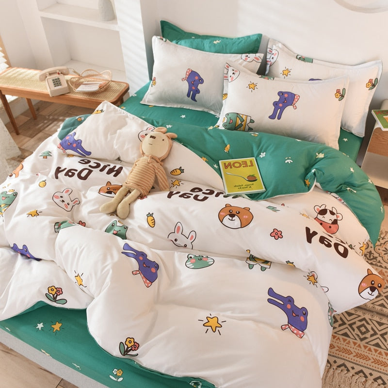 Anime Bedding Bedding Set  of Sheets Bed 90 2 People' Bed Adornment...king Bedding Set Bedspread on The Bed 220
