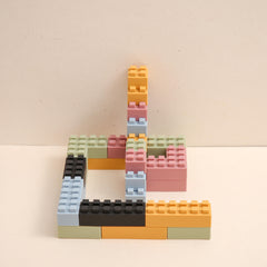 4 Pc DIY Building Blocks Wall Figures Bricks Creative Toys for Children Size Compatible Learning Classic Educational Toy Set Gif