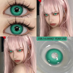 YICKYUE  Cosplay Color Contact Lenses for Eyes Anime Purple Eyes Contacts Lenses Colorful Makeup Eyes Lenses Yearly 2pcs/pair