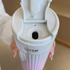 500ml Portable Fashion Stainless steel 304 Coffee Mug Color Changing Design Car Thermos Mug Travel Thermal Cup For Gifts