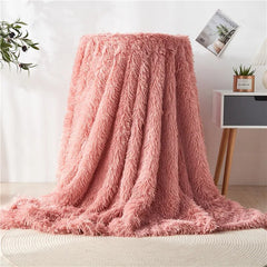 Yickyue Winter Warm Fluffy Fur Sofa Blanket Breathable Couch Chair Bedding Cover Bedspread Tapestry Home Decor