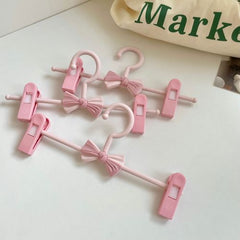 * Mushrooms 9527 *Korean Sweet Girl Heart 3 Sets of Cute Butterfly Clip Clothes Rack Home Drying Rack Underwear Underwear Rack