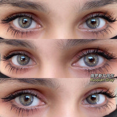 YICKYUE  -  2pcs(1Pair) Tricolor Series Contact Lenses Eye Blue Eyes Contact Lenses Color Natural Looking Contact Lens for Eyes
