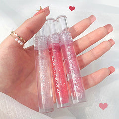 New Glitter Liquid Lipstick Gloss Flashing Lip Glaze Makeup Nourishing clear Lip Gloss Reduce Lips Lines Plumping Lip Oil Care