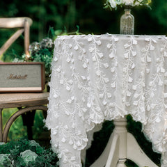YICKYUE  -  American Lace Tablecloth Cover Towel Idyllic Retro Tablecloth Princess Style Rectangular Round Table Cover Wedding Decoration