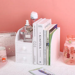 YICKYUE  -  Wooden Multifunctional Simple Bookcase Students Desk Books Stationery Placement Arrangement Shelving Children Small Bookcase
