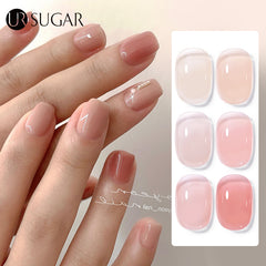 YICKYUE   -  7ml Dark Nude Rubber Base Gel Nail Polish Semi Permanent UV Gel LED Nail Art Varnish for Nails Manicure DIY Design