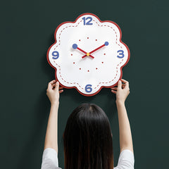 Yickyue Nordic Funny Wall Clocks Stylish Painting Colorful Aesthetic Clock Wall Art Deco Modern Cute Minimalistic Quiet Saat Home Design