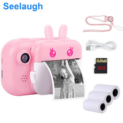 Child Camera Kids 32GB Instant photo Camera For Children Print Camera 1080P HD Digital Camera For Kids Photo Camera Toy Birthday