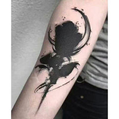 Waterproof Temporary Tattoo Sticker Water Ink Black Rose Design Body Art Fake Tattoo Flash Tattoo Arm Leg Male Female