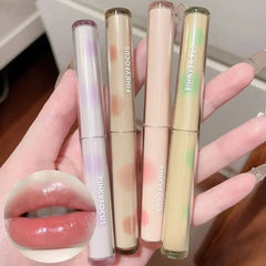Yickyue Cute Bear Thin Lipstick Velvet Moistens Lip Mud Girls Don't Touch Cups Lip Gloss Is White Fair Price Lipstick Girls' Cosmetics