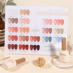 15ml Translucent Jelly Nail Varnish Summer Ice Through Gel 30 Color Transparent Nude Nail Polish Nail Phototherapy Glue Manicure