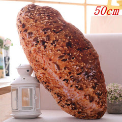 Creative Simulational Plush Bread Burger Shape Pillow Funny Food Nap Pillow And Cushion Kids Toy Birthday Gift 50cm/55cm