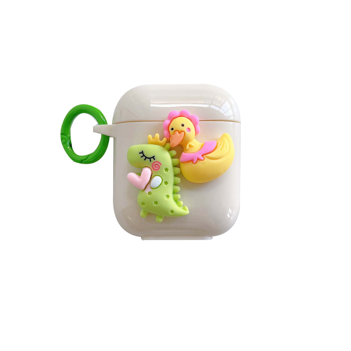 Dinosaur and chicken 3d cute earphone charging box for apple airpod 3 2 1 soft headset case for airpods pro cartoon cover capa