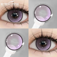 YICKYUE  -  1Pair New Color Contact Lenses for Eyes Purple Lenses Gray Pupils Lens Brown Eye Lens Yearly Cosmetic Blue Eye Contacts